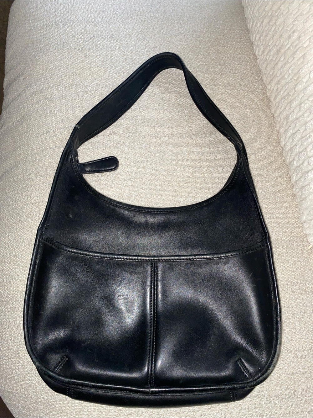 Coach Black Leather Hobo Shoulder Bag